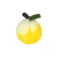 Wool felt fruit simulation peach apple DIY handmade accessory for hairpin doll decor - Large Yellow