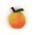 Handgemachte Wollfilz Frucht Anhänger DIY Bastelzubehör süße Pfirsich Apfel Plüsch Material - Kleines Aprikosengelb