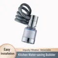 Kitchen faucet splash-proof aerator with water filter and flexible retractable hose. - Pull-Out Faucet Sprayer with Filter [1 Piece]
