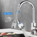 Universal Faucet Extender 360 Degree Flexible Sprayer Anti-Splash Kitchen Tap Head Part - Filter Head Hose