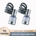 Universal kitchen faucet aerator with flexible extension hose 2 pack anti splash nozzle - Pull-Out Faucet Sprayer with Filter [2 Pack]