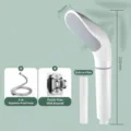 Set doccetta a mano pressurizzata con filtro, tubo flessibile da 2m e supporto ABS. - Soffione doccia a testa di serpente con tubo da 2 m e supporto