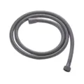 Black flexible shower hose replacement, durable stainless steel plumbing pipe for bathroom. - 1.5m Grey Reinforced Hose