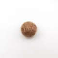 Brown 1.5cm mohair wrapped ball for DIY earrings and handmade craft accessories. - Khaki
