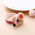 Cute wool felt mouse DIY accessory, pink cartoon brooch for kids clothing, cute clothing decoration. - Snow Bud
