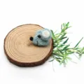 Cute blue wool felt mouse DIY accessory charm brooch for kids clothing decoration. - Light Blue
