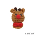 Handcrafted crochet reindeer brooch accessory Christmas tree bouquet decoration gift item - Elk