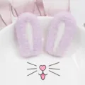 Leuke harige paarse wolvilten konijnenoren DIY haarspeld hoed decoratie accessoires - Taropaars