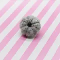 Grey wool felt pumpkin DIY accessory decorative craft pendant for brooch holiday craft making - Gray