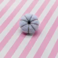 Wool felt pumpkin DIY hair accessory children cartoon brooch pendant Christmas material - Light Blue