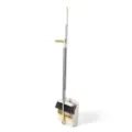 Ensemble balai et pelle a poussiere avec long manche outil de nettoyage vertical pour la maison - Blanc Élégant