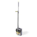 Household purple broom and dustpan set upright cleaning tool for floor sweeping - Premium Grey