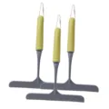 Mini silicone window squeegee for bathroom countertop, glass cleaning tool set of 3 pcs. - 3 Pieces/Pack / Premium Grey