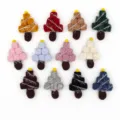 Colorful felt Christmas tree charms wool felt DIY accessories for holiday gifts and decor. - Random Mixed Colors