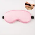 Pink silk sleep mask variant in pink color with adjustable strap for comfortable sleep - Pink