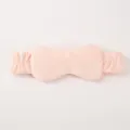 Cinta Mascarilla de Dormir de Felpa 2 en 1 de Terciopelo Suave para Pelo Cara Viaje - Rosa carne / Diadema máscara doble propósito