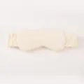 Soft plush 2-in-1 headband sleep eye mask fluffy face wash hair band for travel relaxation - Cream / Dual-Purpose Mask Headband