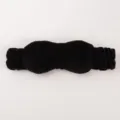 2-in-1 plush sleep mask and headband, soft velvet facial band and blackout travel eye cover. - Black / Dual-Purpose Mask Headband