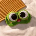 Niedliche Cartoon Frosch Plüsch Schlafmaske mit großen Augen und weichem Stoff für erholsamen Schlaf. - Süßer Frosch / Einzelne Augenmaske
