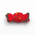Accesorio caramelo de tela roja peluche DIY con cuentas para pinza de pelo de ninha. - Rojo