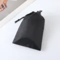 Schwarzer Stoff Kordelzug Aufbewahrungsbeutel für Reise Organizer, leichte tragbare Tasche. - Nur Aufbewahrungstasche / Schwarz