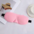 Rosa 3D Kontur Schlafaugenmaske fuer bequemes Reisen und entspannte Mittagspausen - Rosa