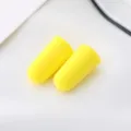 Slow rebound memory foam earplugs in yellow, designed for anti-noise sleeping and hearing protection. - OPP Bag / Yellow