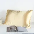 Federa in imitazione seta stile busta liscio confortevole morbido articolo biancheria - 72cm*47cm / Oro