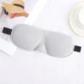 Graue 3D konturierte Schlafmaske fuer Reisen Ruhe atmungsaktive bequeme Augenmaske - Grau