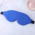 Mascarilla de sueño 3D para un descanso cómodo, opaca y transpirable con correa ajustable. - Azul zafiro