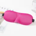 Mascarilla de dormir rosa 3D contorneada con diseño de nariz, antifaz opaco y transpirable. - Rosa rojo