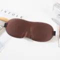 Máscara de Dormir 3D Marrón antifaz Ocultante Transpirable con Diseño de Nariz para Viajes - Café