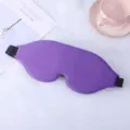 Paarse 3D slaapoogmasker, ademend ergonomisch en comfortabel verduisterend masker voor reizen. - Paars