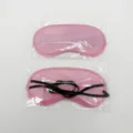Antifaz para dormir rosa con cinta elástica, tejido transpirable para noches cómodas. - Sin aleta nasal / Embalaje en Bolsa OPP / Rosa