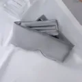 Máscara de dormir de seda gris, suave transpirable cómoda antifaz de shombra para viaje. - Gris