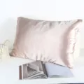 Confortevole federa in seta artificiale tinta unita stile busta copricuscino liscio - 72cm*47cm / Khaki scuro