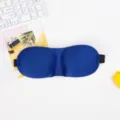 3D konturierte Schlafmaske mit atmungsaktivem Stoff und elastischem Band fuer erholsamen Schlaf. - Nur Maske / Saphirblau