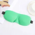 Grüne 3D Schlafmaske, atmungsaktive konturierte Augenmaske für Reisen und Entspannung - Grün