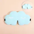 Cloud 3D Contoured Sleep Mask Eyelash Print Soft Breathable Comfortable Blindfold - Sky Blue