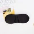 3D Konturierte Schlafmaske Atmungsaktive Leichte Verdunkelungs Augenmaske für Reisen - Nur Maske / Schwarz