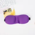 3D Konturierte Schlafmaske Atmungsaktive Lichtblockierende Augenbinde für Reise Lila - Nur Maske / Lila