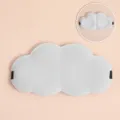 Máscara de sueño en forma de nube 3D, espuma viscoelástica transpirable para descanso. - Gris claro