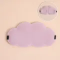 3D Cloud Sleep Eye Mask Breathable Memory Foam Light Blocking Comfortable Night Rest Shade - Taro Purple