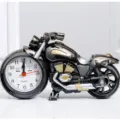 Vintage retro motorcycle alarm clock creative desk clock for home and office decor. - Motorcycle Dark Two-Tone