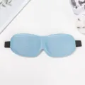 Comfortable 3D contoured sleep mask with blackout design and adjustable strap for travel. - Sky Blue