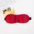 Red 3D Contoured Sleep Mask Breathable Shading Blindfold for Travel and Napping - Red - Red