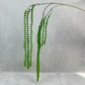 Artificial foxtail fern hanging vine green plant for indoor wall decor wedding decoration - Light Green
