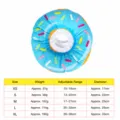Blauwe donut huisdier herstelhalsband zachte kattenkraag anti-bijt voor katten en honden - XS / Blauw