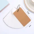 Kraftcover Loseblatt blanko Karteikarten Notizkarten Lernkarten Vokabelheft 7x4cm - 4x7cm 100 Blatt / Kraftpapierfarbe