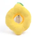 Cute lemon plush pet elizabethan collar soft anti-licking cat cone dog neck recovery ring main - Lemon